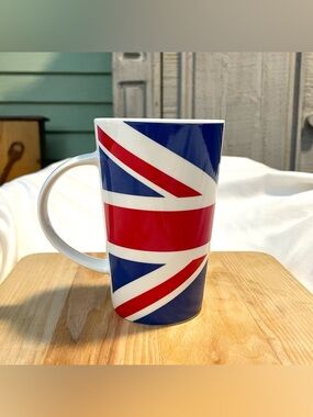 *EUC* Kent Pottery British Flag Coffee Mug - Red/White/Blue - Union Jack